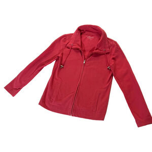 Croft & Barrow Pink Zip Jacket XS